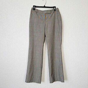 Ann Taylor Curvy Fit Glen Check‎ Trouser Pants Size 4 Petites
